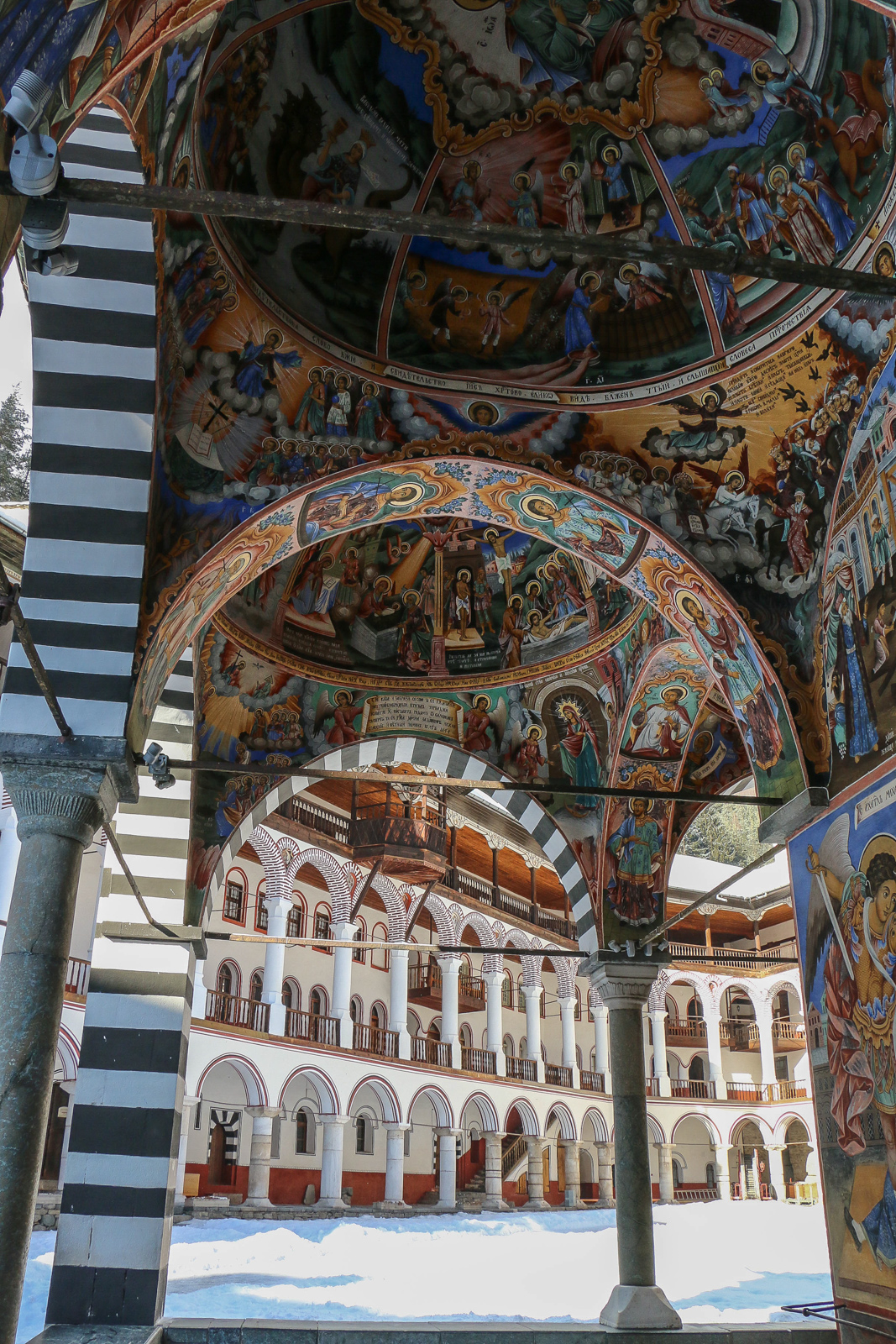 Rila Monastery frescoes Bulgaria