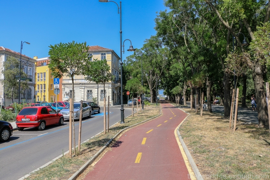 Велодорожка в Бургасе