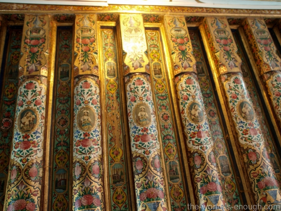 Роспись потолка гостевой комнаты дома Кавамов, Шираз