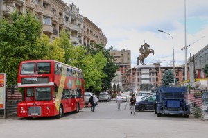 Skopje, Pela Square. Macedonia Square View 