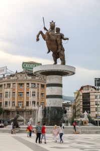 Skopje Warrior on a Horse Statue (Alexander of Macedonia indeed)