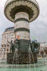 Skopje Warrior on a Horse Statue
