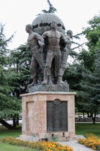Skopje Park Woman - Warrior - Monument of the Defenders of Macedonia