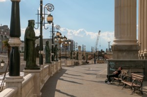 Skopje, Vardar river embankment