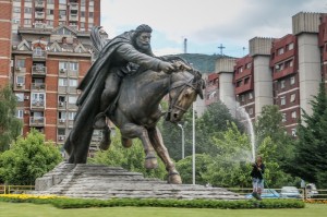 Skopje, monument to Vasil Chekalarov