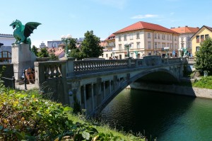 Ljubljana  Ljubljanica River The Dragon Bridge