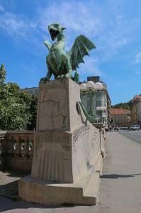 Ljubljana  Ljubljanica River The Dragon Bridge