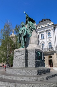 Ljubljana Preseren Square , France Prešeren Monument