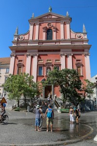 Ljubljana Preseren Square and Franciscan Monastery