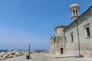 Piran Lighthouse and Our Lady of Health Church