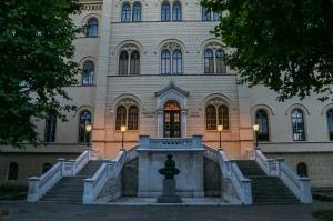 Zagreb Republic of Croatia Square, University of Zagreb Faculty of Law (1856)