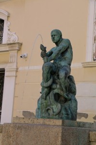 Zagreb Fisherman and the Snake Statue